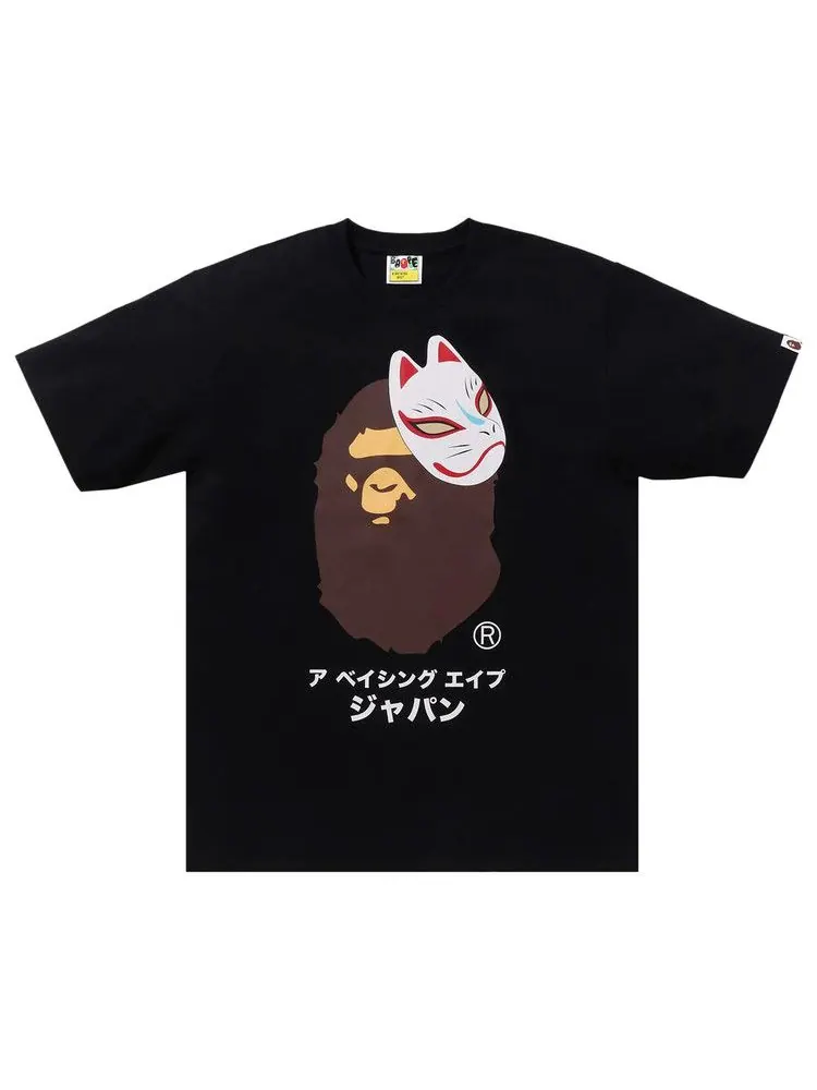 Футболка BAPE Japanese Fox Mask Tee — изображение 1 из 2, черный