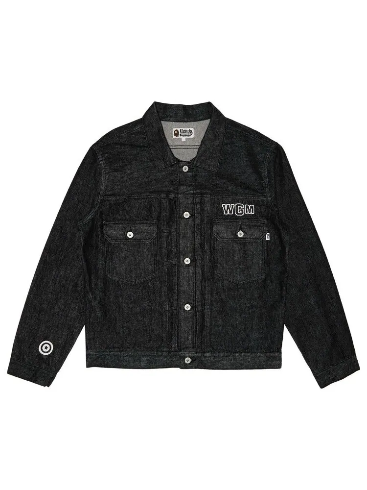 Куртка GOAT Exclusive BAPE Pearl Shark Denim Jacket Type-02 — изображение 1 из 3, черный