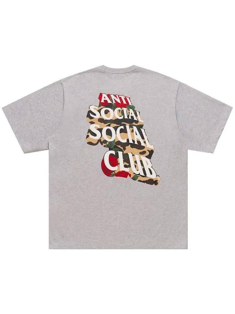 Футболка BAPE x Anti Social Social Club Tee #2 — изображение 2 из 2, серый
