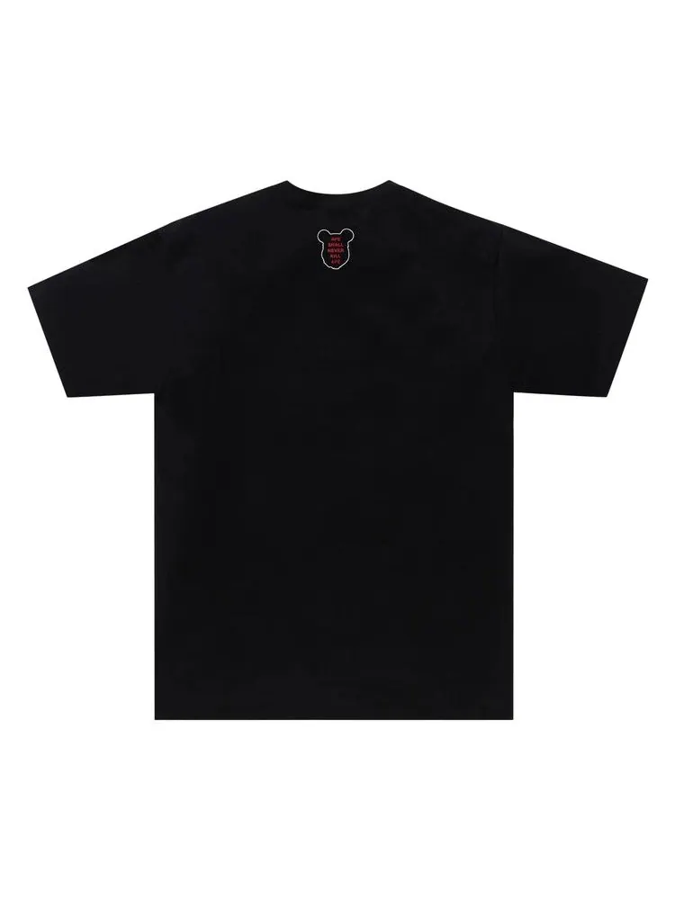 Футболка BAPE x MEDICOM TOY Bear College Tee — изображение 2 из 2, черный