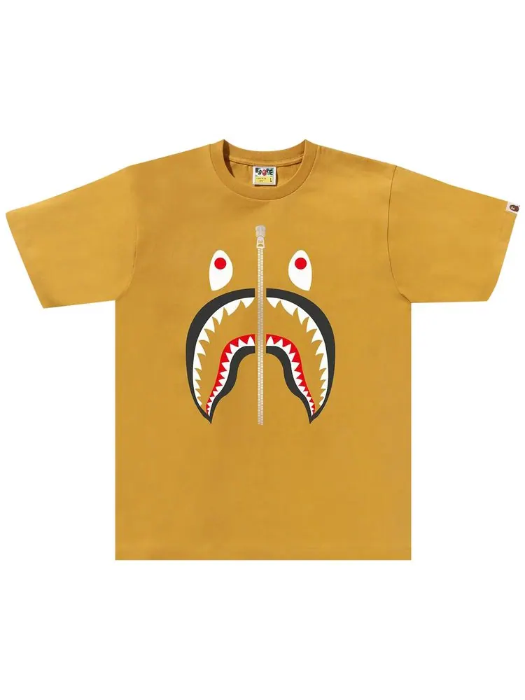Футболка BAPE Shark Tee — изображение 1 из 1, желтый