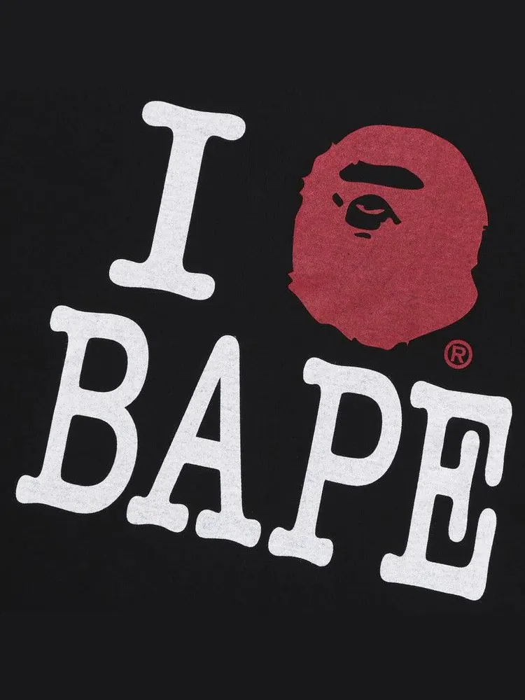 Футболка BAPE I Love BAPE Tee — изображение 3 из 3, черный