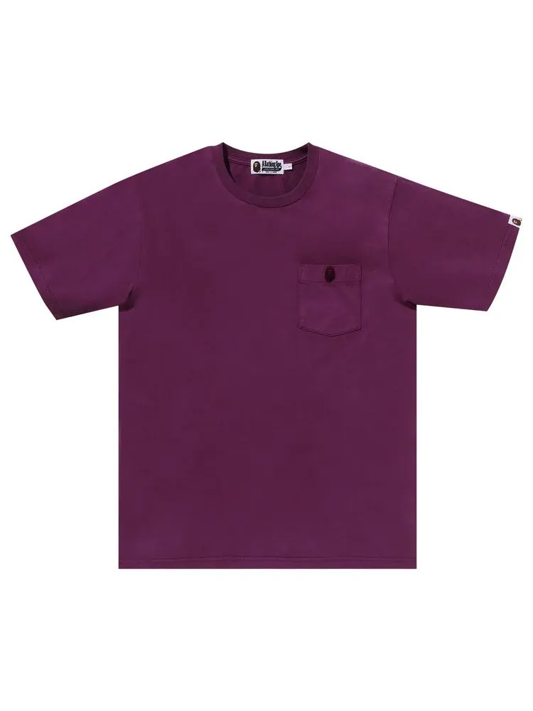 Футболка BAPE Gaement Dye One Point Pocket Tee — изображение 1 из 3, фиолетовый