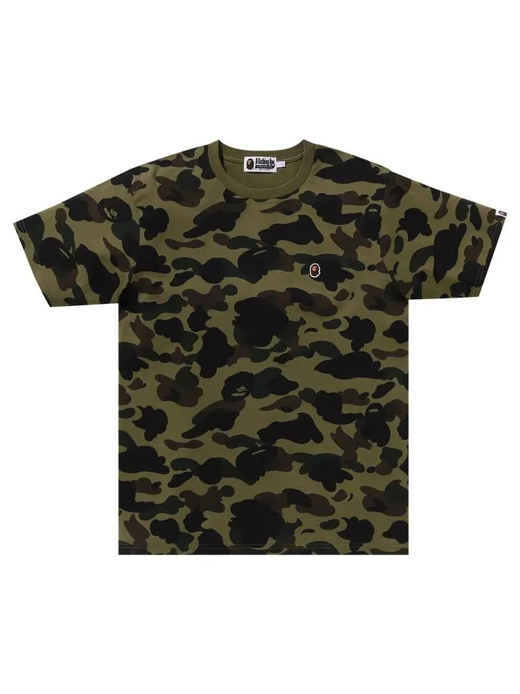 Футболка BAPE 1st Camo One Point Tee — изображение 1 из 2, зеленый