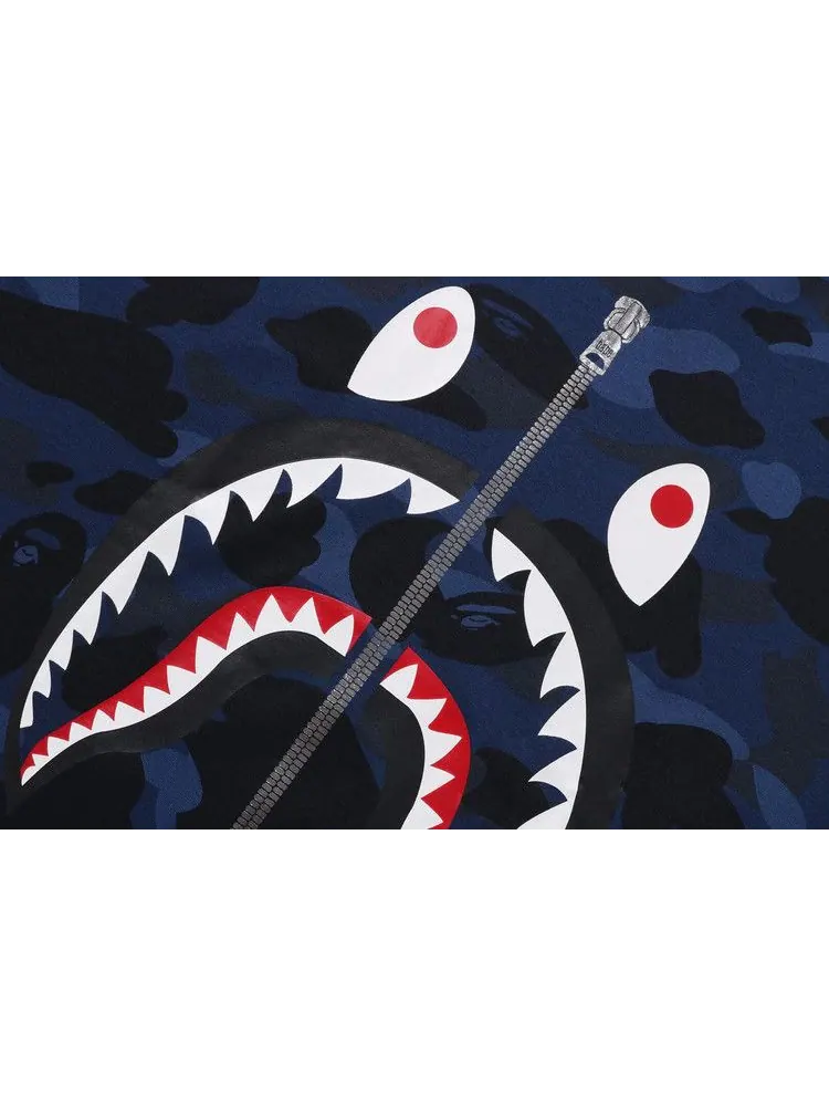 Футболка BAPE Color Camo Shark Tee — изображение 3 из 3, темно-синий