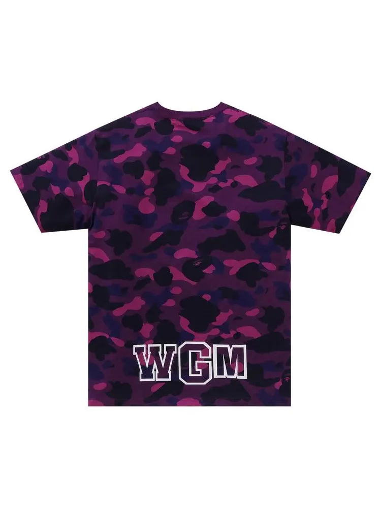 Футболка BAPE Color Camo Shark Tee — изображение 2 из 3, фиолетовый
