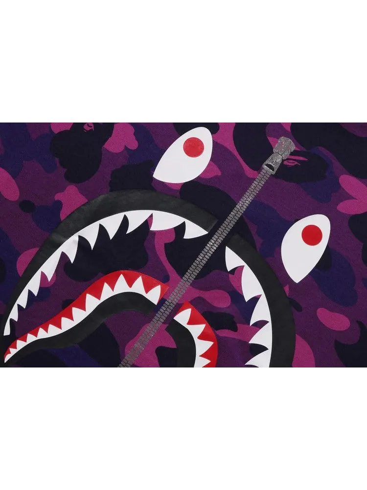 Футболка BAPE Color Camo Shark Tee — изображение 3 из 3, фиолетовый