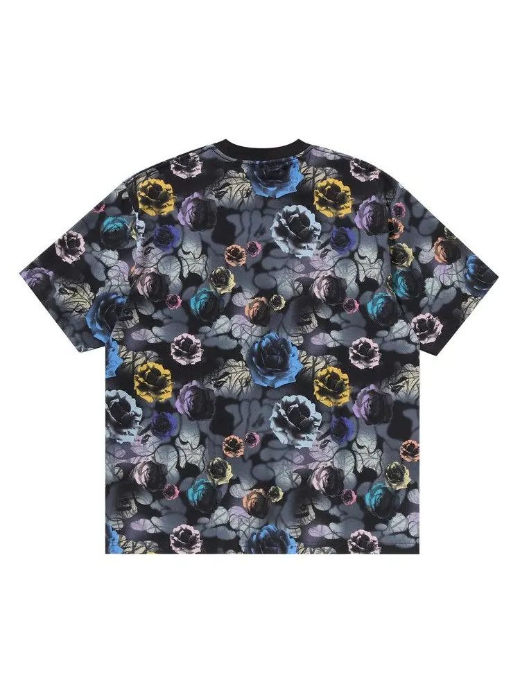 Футболка BAPE Floral Camo Logo Relaxed Fit Tee — изображение 2 из 2, черный
