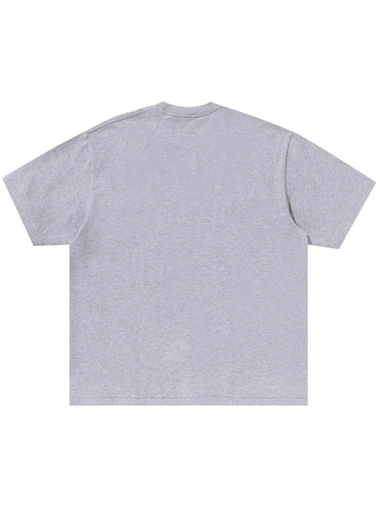 Футболка BAPE Rhinestone Logo Relaxed Fit Tee — изображение 2 из 3, серый