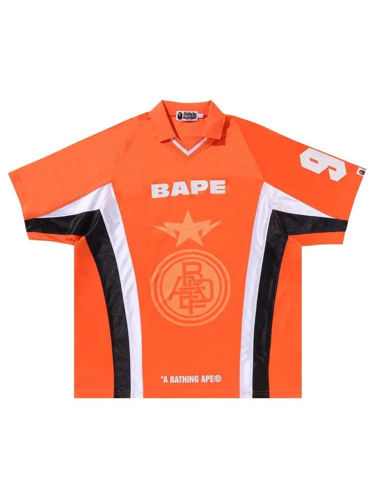 Джерси BAPE Multi Logo Relaxed Fit Soccer Jersey — изображение 1 из 1, оранжевый