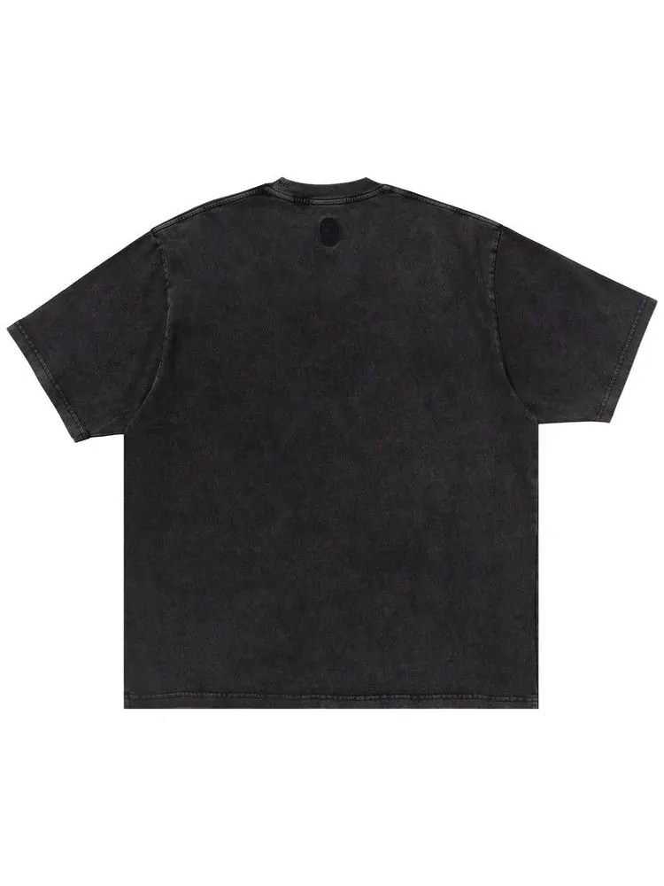 Футболка BAPE Garment Dye Bathing Ape Logo Relaxed Fit Tee — изображение 2 из 3, темно-серый