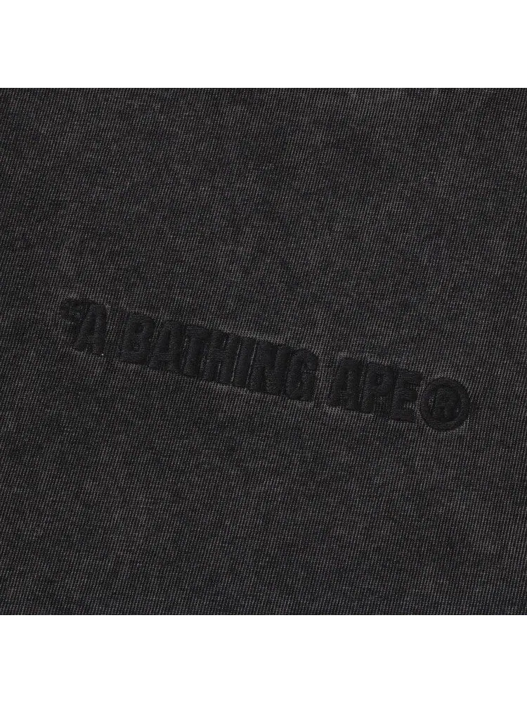 Футболка BAPE Garment Dye Bathing Ape Logo Relaxed Fit Tee — изображение 3 из 3, темно-серый