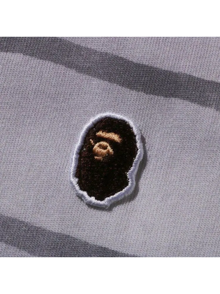 Футболка BAPE Wave Pattern One Point Relaxed Fit Tee — изображение 3 из 3, серый