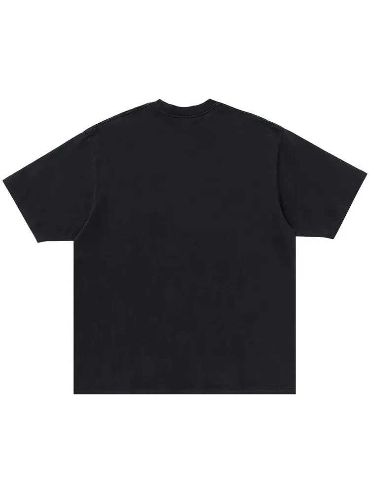 Футболка BAPE Garment Dye Rhinestone Logo Relaxed Fit Tee 'Charcoal' — изображение 2 из 3, черный