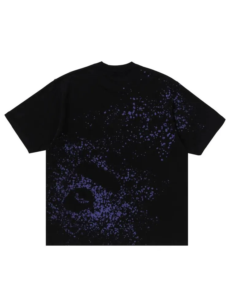 Футболка BAPE Spray Print Slogan Relaxed Fit Tee — изображение 2 из 2, черный