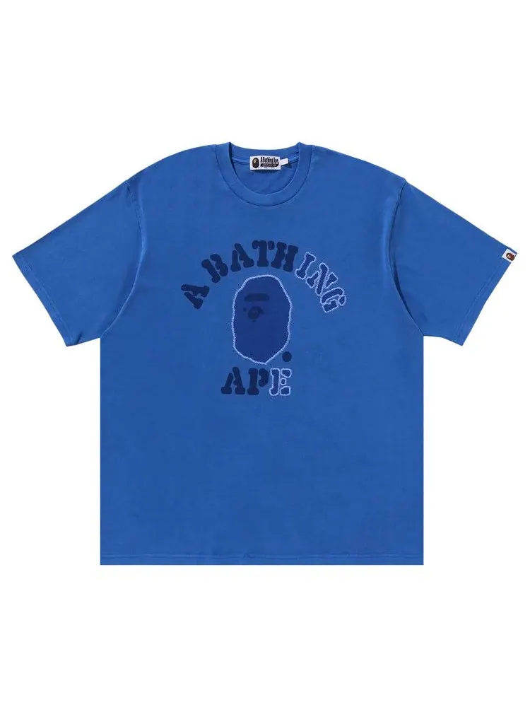 Футболка BAPE Garment Dye College Relaxed Fit Tee — изображение 1 из 2, синий