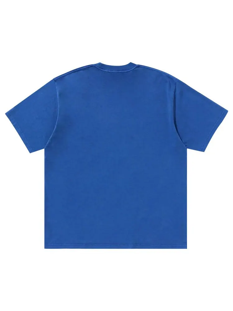 Футболка BAPE Garment Dye College Relaxed Fit Tee — изображение 2 из 2, синий