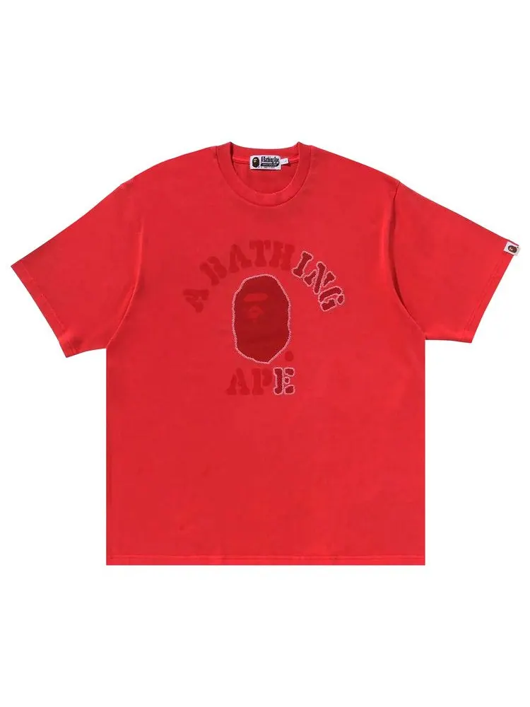 Футболка BAPE Garment Dye College Relaxed Fit Tee — изображение 1 из 2, красный