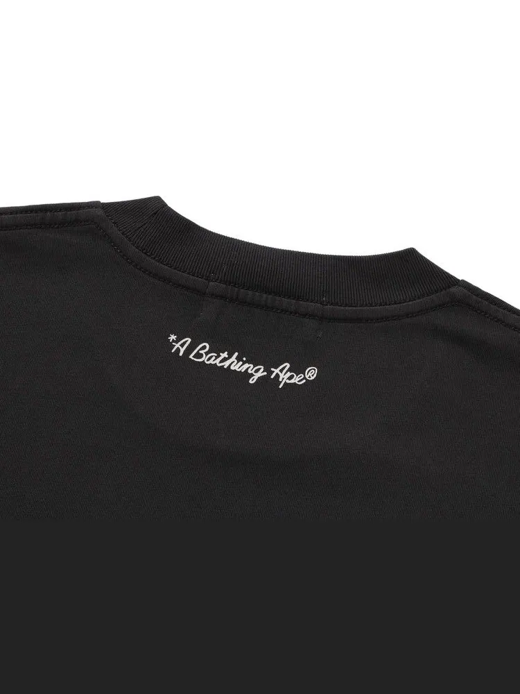 Футболка BAPE Garment Dye Shark Relaxed Fit Tee — изображение 4 из 4, черный