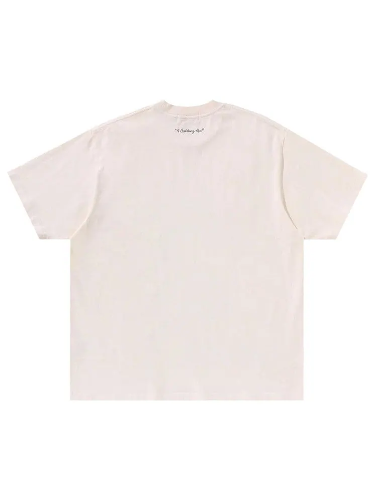 Футболка BAPE Garment Dye Shark Relaxed Fit Tee — изображение 2 из 2, белый