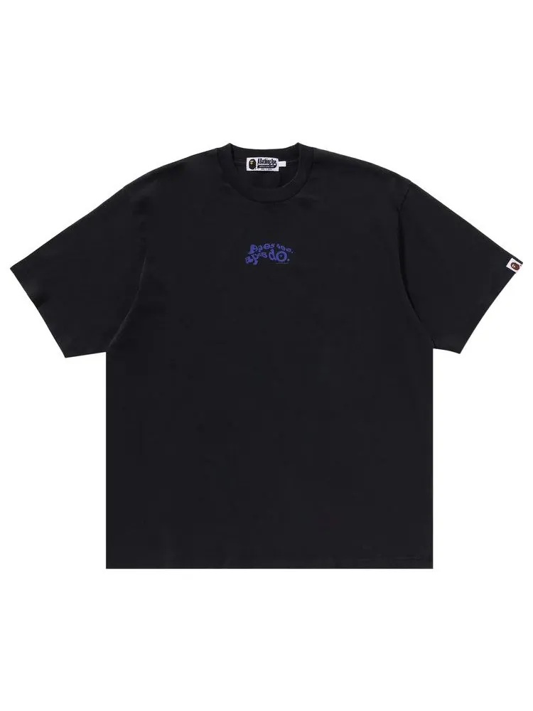 Футболка BAPE Garment Dye Logo Relaxed Fit Tee — изображение 1 из 3, темно-серый