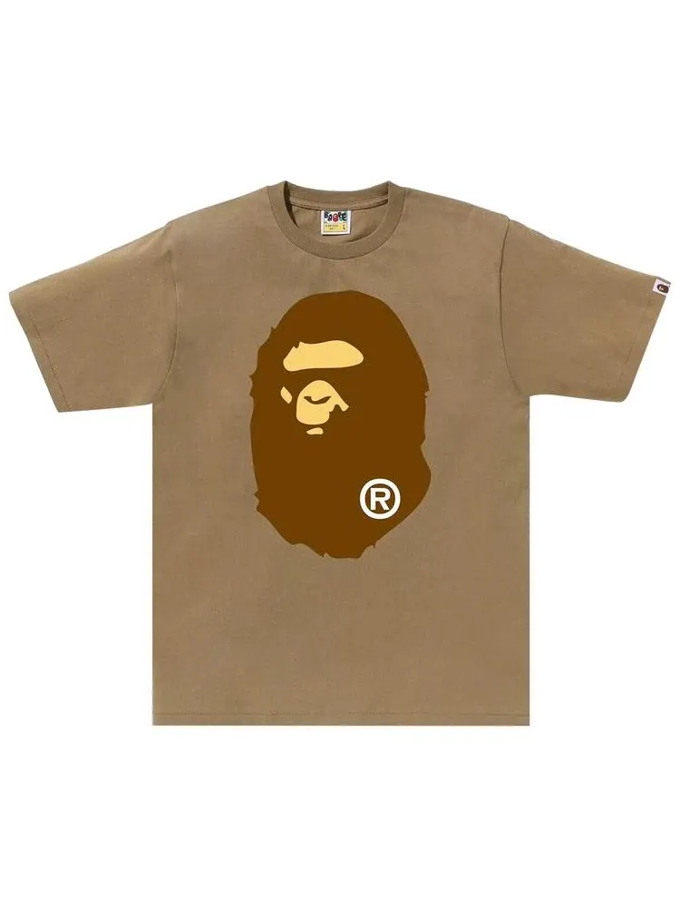 Футболка BAPE Big Ape Head Tee — изображение 1 из 2, бежевый