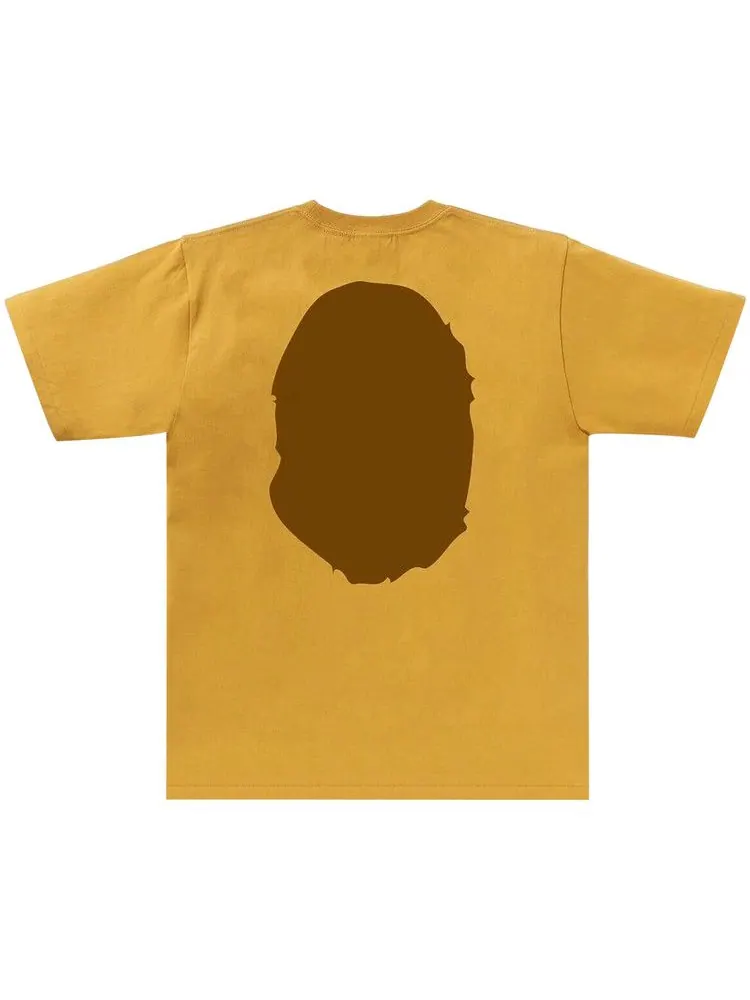 Футболка BAPE Big Ape Head Tee — изображение 2 из 2, желтый