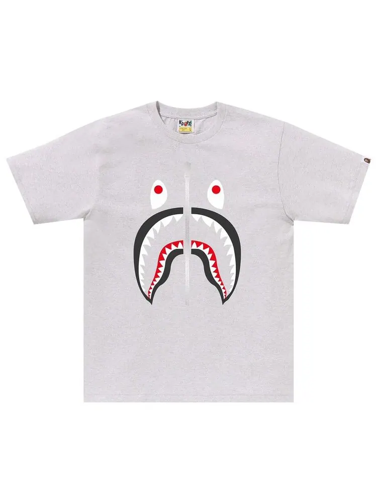 Футболка BAPE Shark Tee — изображение 1 из 1, серый