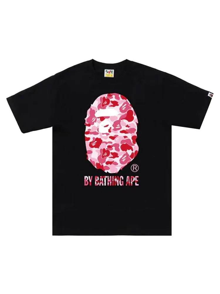 Футболка BAPE ABC Camo By Bathing Ape Tee — изображение 1 из 1, черный/розовый