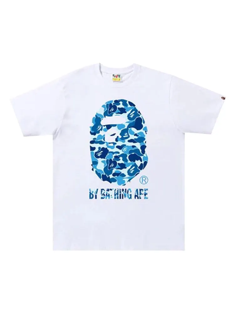 Футболка BAPE ABC Camo By Bathing Ape Tee — изображение 1 из 1, белый/синий