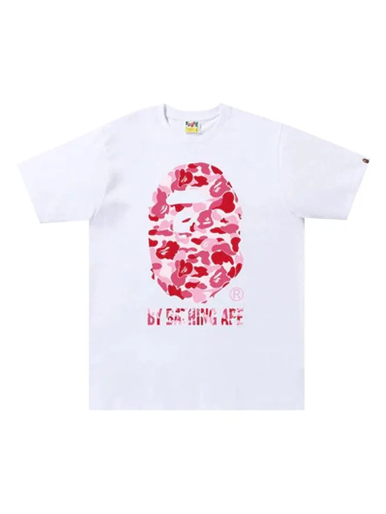 Футболка BAPE ABC Camo By Bathing Ape Tee — изображение 1 из 1, белый/розовый