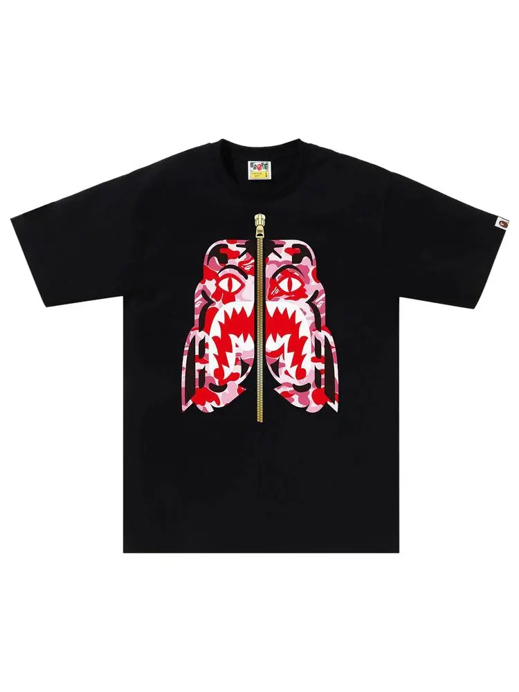 Футболка BAPE ABC Camo Tiger Tee — изображение 1 из 2, черный/розовый