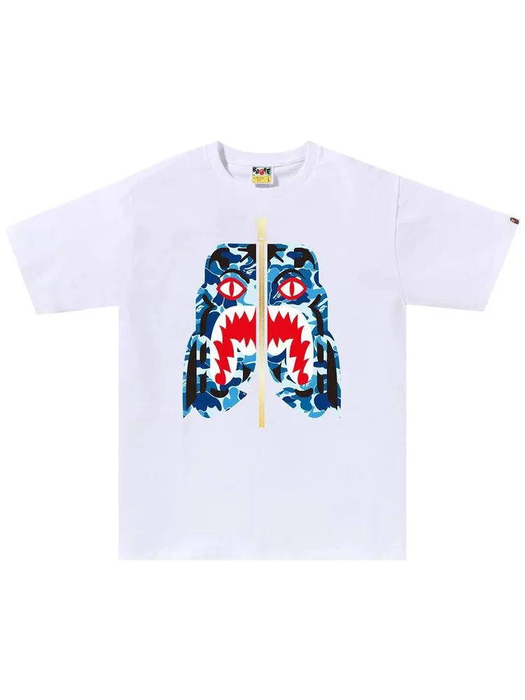 Футболка BAPE ABC Camo Tiger Tee — изображение 1 из 2, белый/синий
