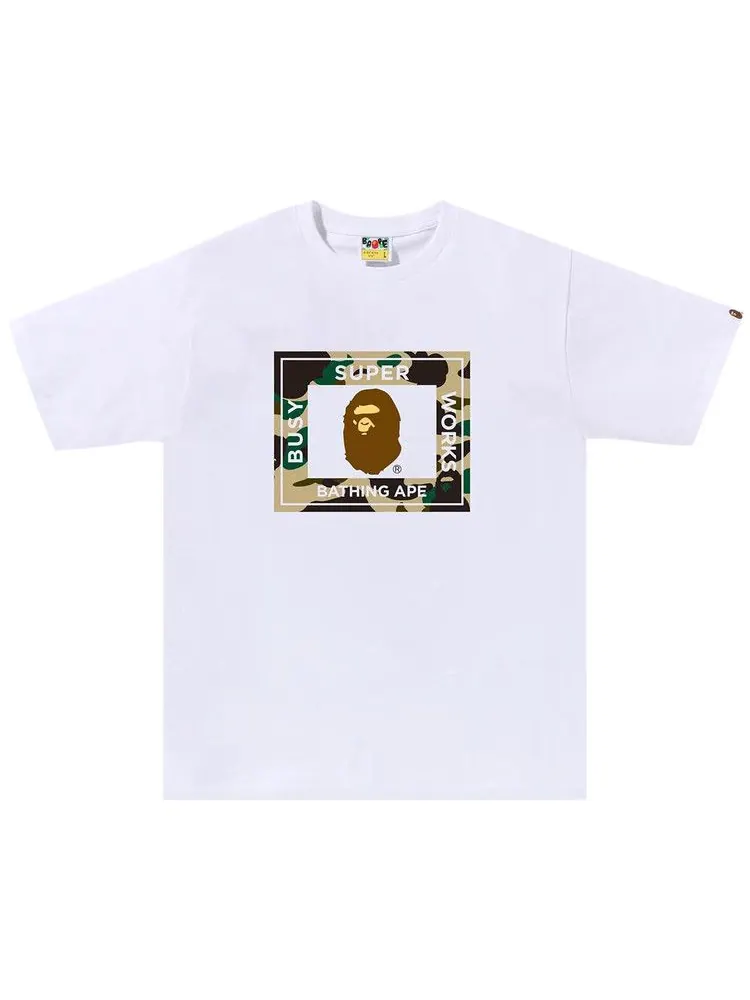 Футболка BAPE 1st Camo Super Busy Works Tee — изображение 1 из 1, белый
