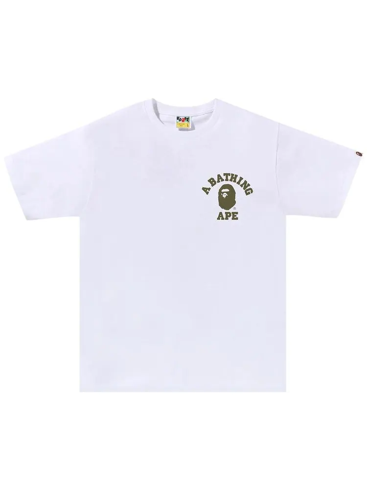Футболка BAPE 1st Camo College ATS Tee — изображение 1 из 1, белый