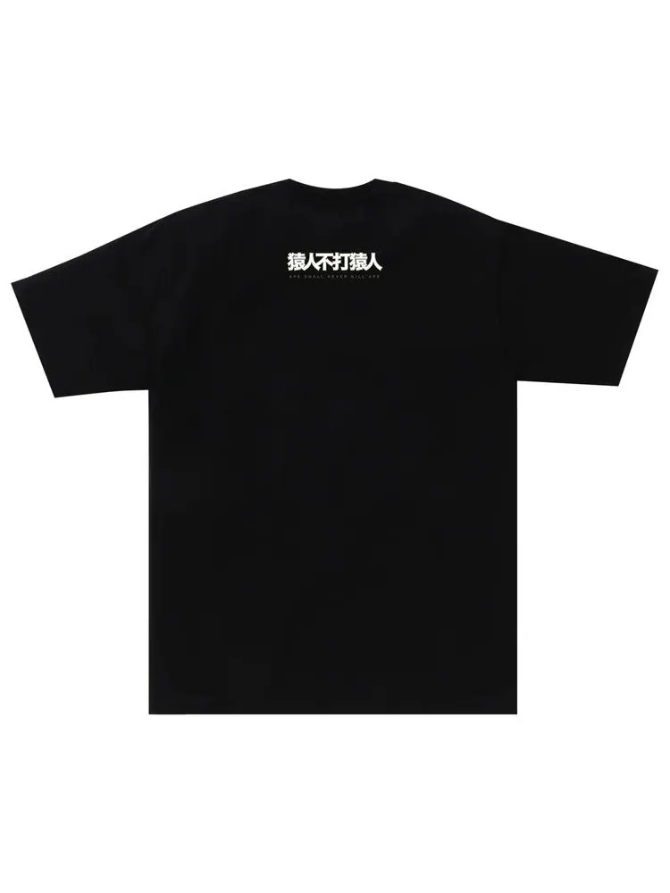 Футболка BAPE 1st Camo Bape Kanji Tee — изображение 2 из 2, черный/зеленый
