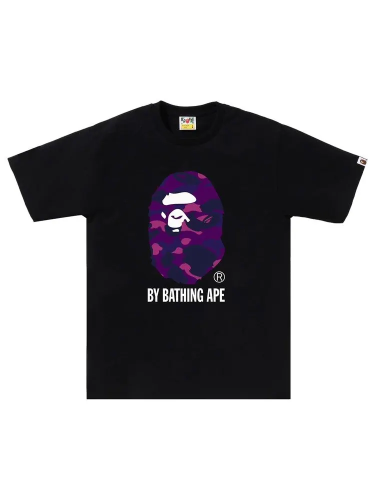 Футболка BAPE Color Camo By Bathing Ape Tee — изображение 1 из 1, черный/фиолетовый
