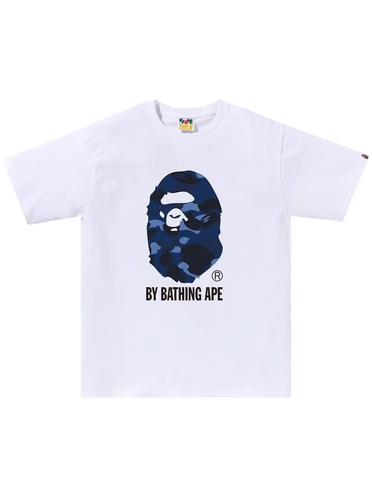 Футболка BAPE Color Camo By Bathing Ape Tee — изображение 1 из 1, белый/темно-синий