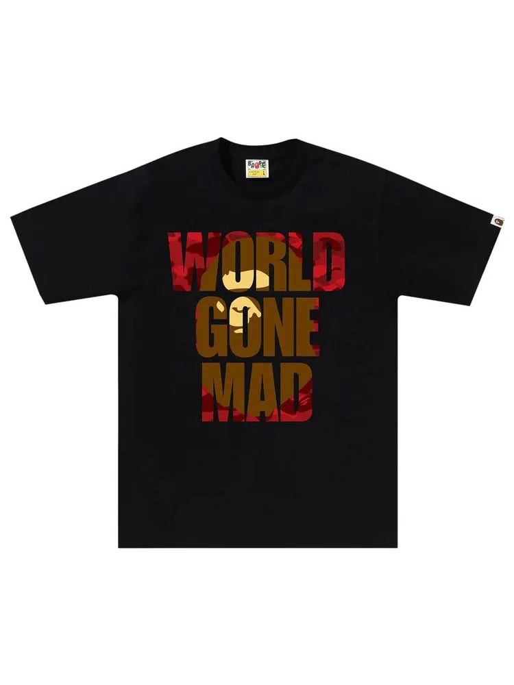 Футболка BAPE Color Camo WGM Ape Head Overlap Tee — изображение 1 из 1, черный