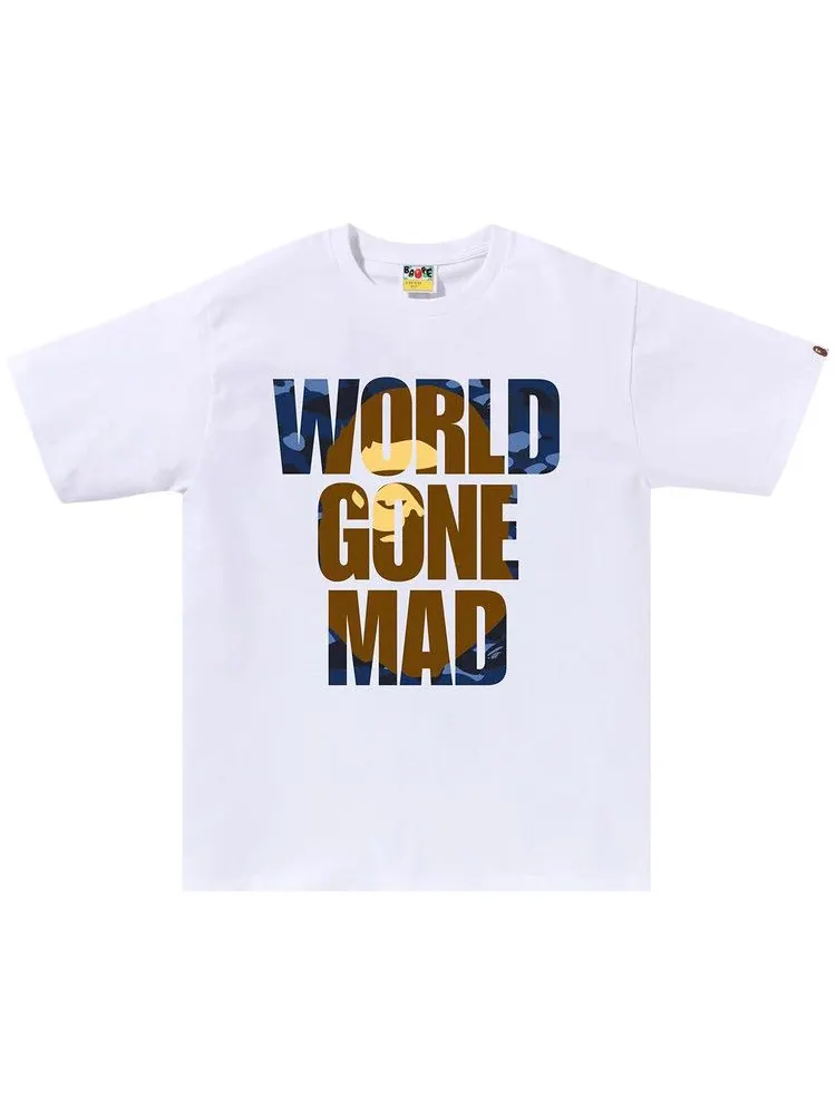 Футболка BAPE Color Camo WGM Ape Head Overlap Tee — изображение 1 из 1, белый