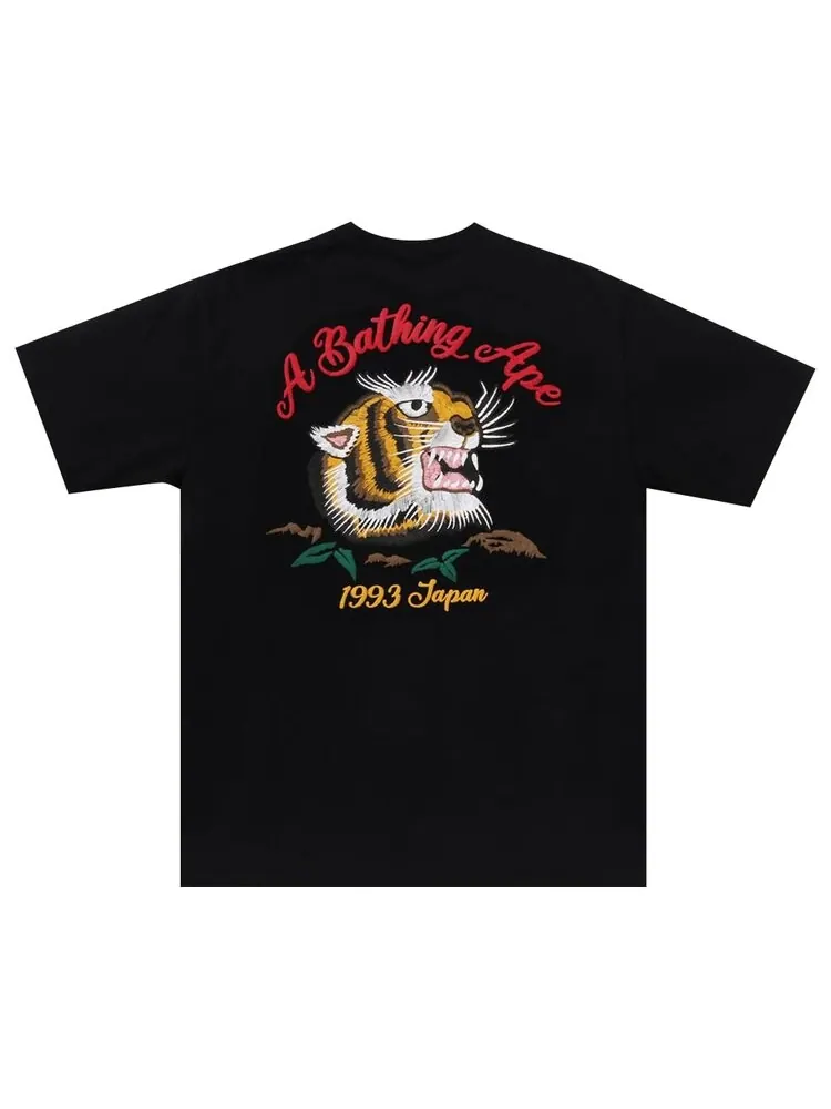 Футболка BAPE Embroidery Style Souvenir Logo Tee — изображение 2 из 2, черный