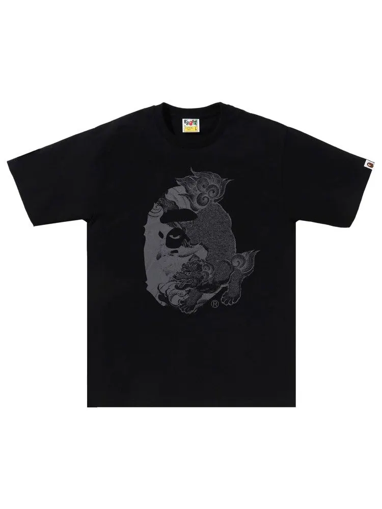 Футболка BAPE Japanese Tattoo Big Ape Head Tee — изображение 1 из 1, черный
