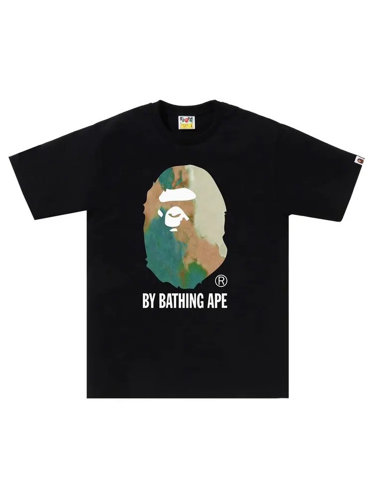 Футболка BAPE Tie Dye By Bathing Ape Tee — изображение 1 из 1, черный/бежевый