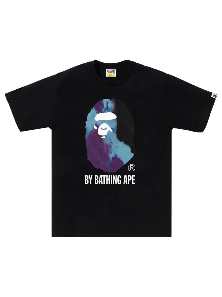 Футболка BAPE Tie Dye By Bathing Ape Tee — изображение 1 из 1, черный/черный