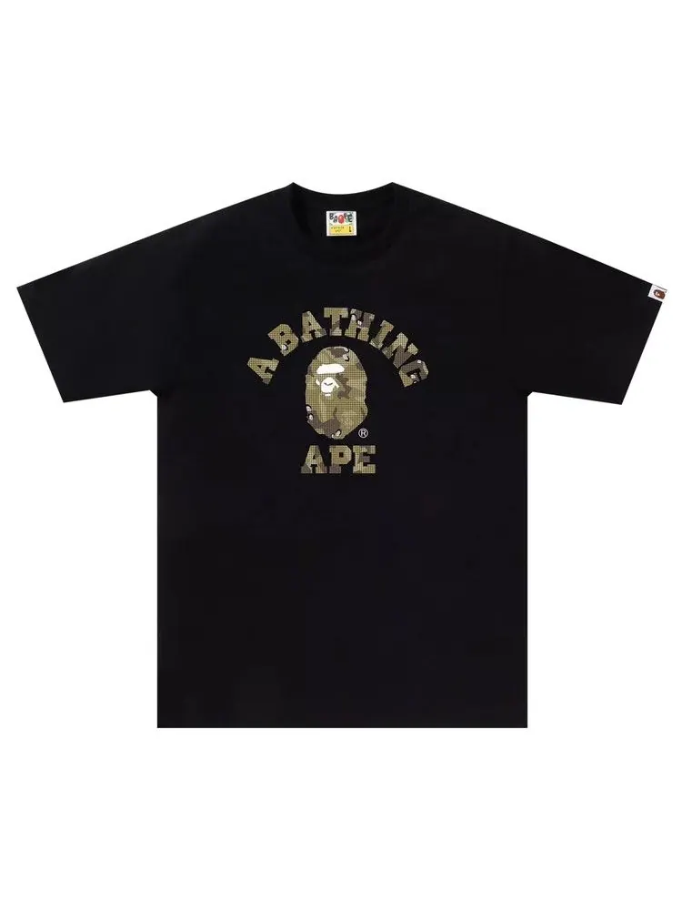 Футболка BAPE Bitmap College Tee — изображение 1 из 1, черный