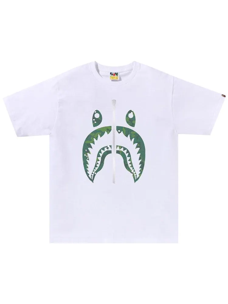 Футболка BAPE Bitmap Shark Tee — изображение 1 из 1, белый
