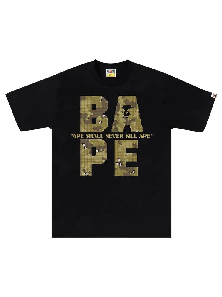Футболка BAPE Bitmap Logo Tee — изображение 1 из 2, черный
