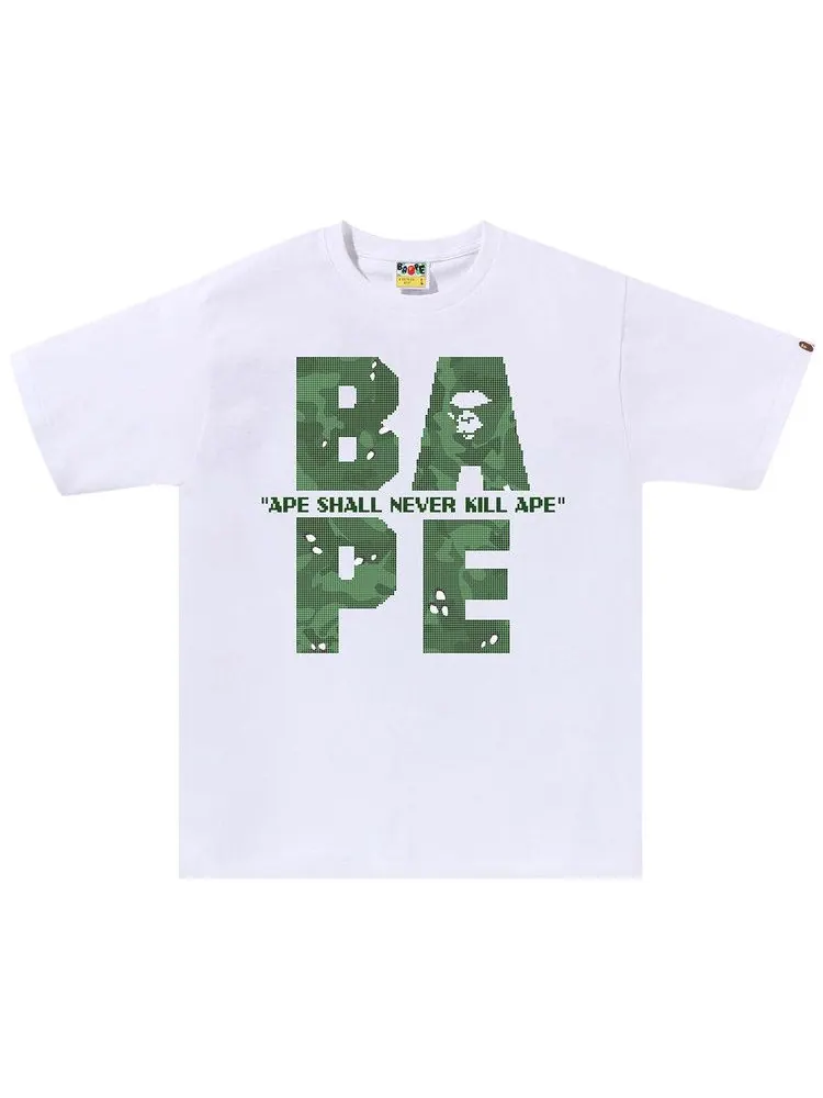Футболка BAPE Bitmap Logo Tee — изображение 1 из 2, белый