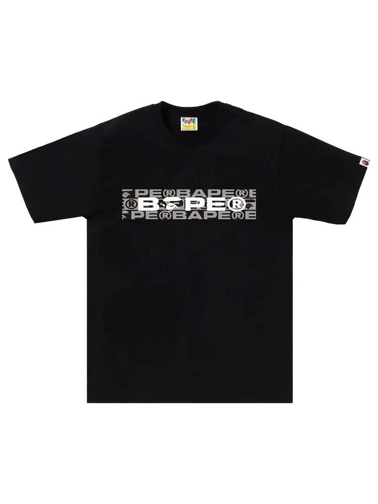 Футболка BAPE Lux Sport Pattern Box Logo Tee — изображение 1 из 1, черный