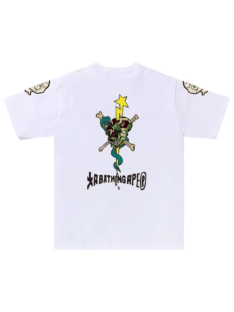 Футболка BAPE Souvenir Skull Tee — изображение 2 из 2, белый